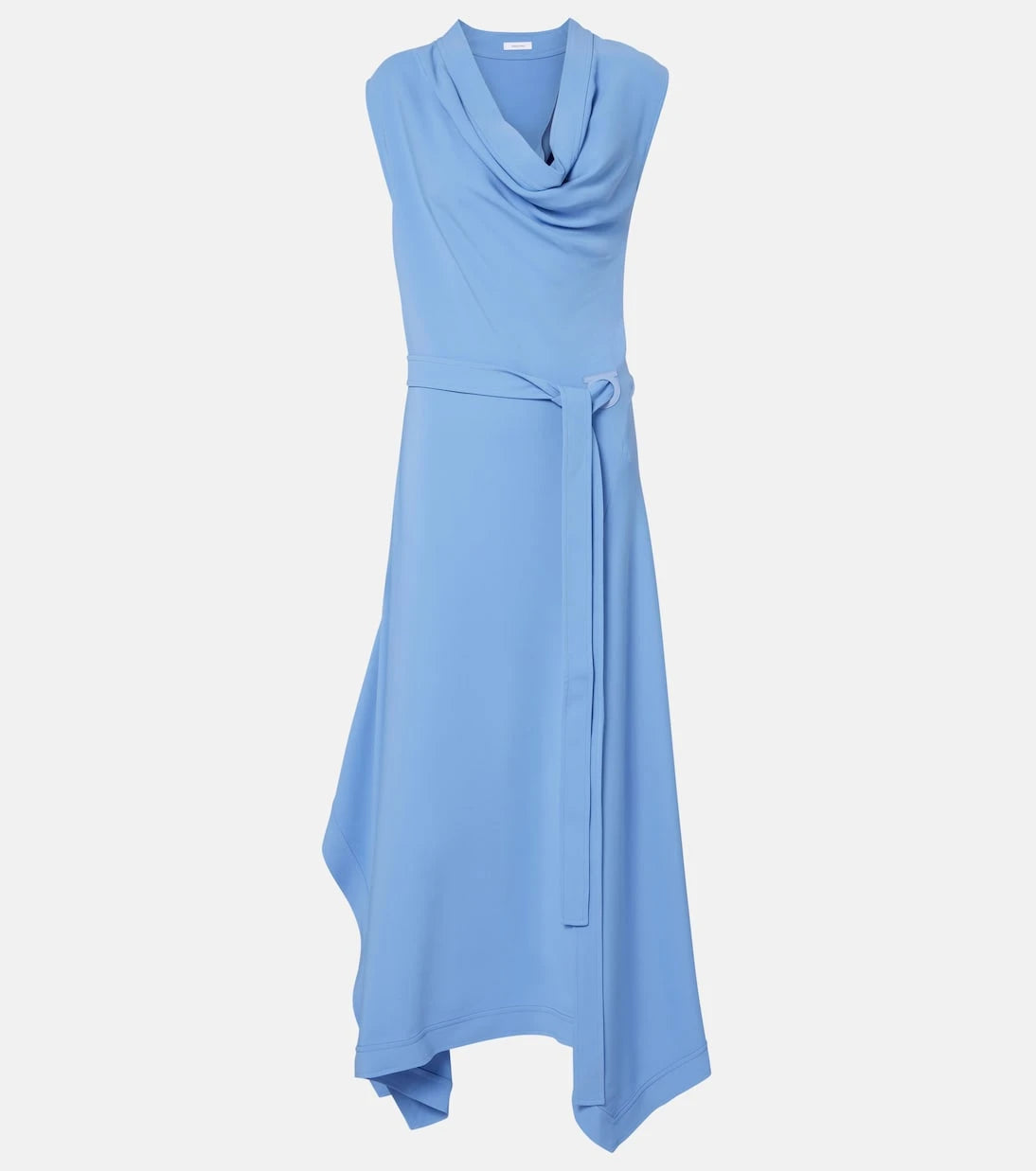 Ferragamo - Gancini draped asymmetric cady maxi dress