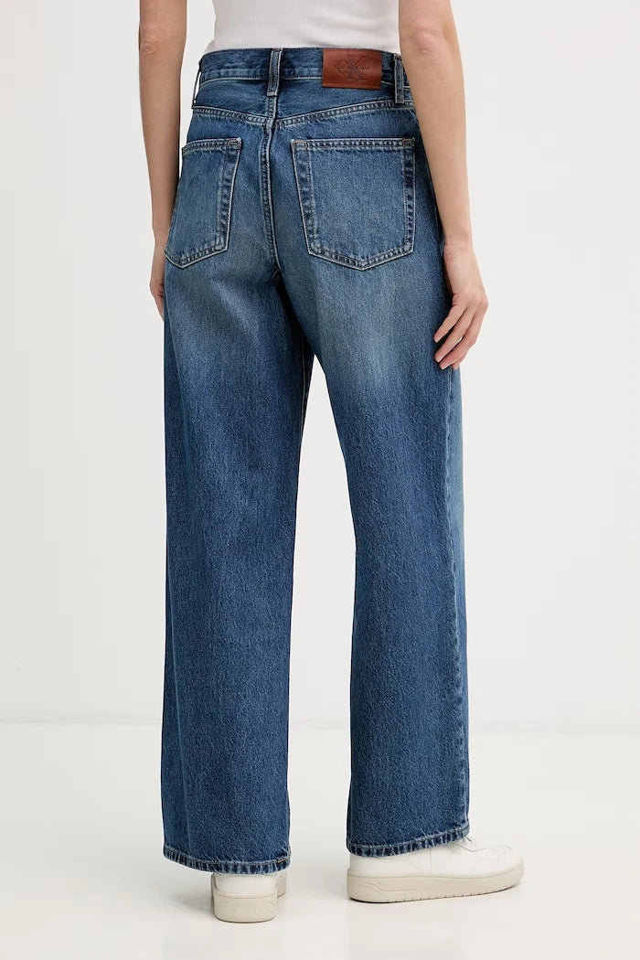 Calvin Klein Jeans дънки wide leg дамски