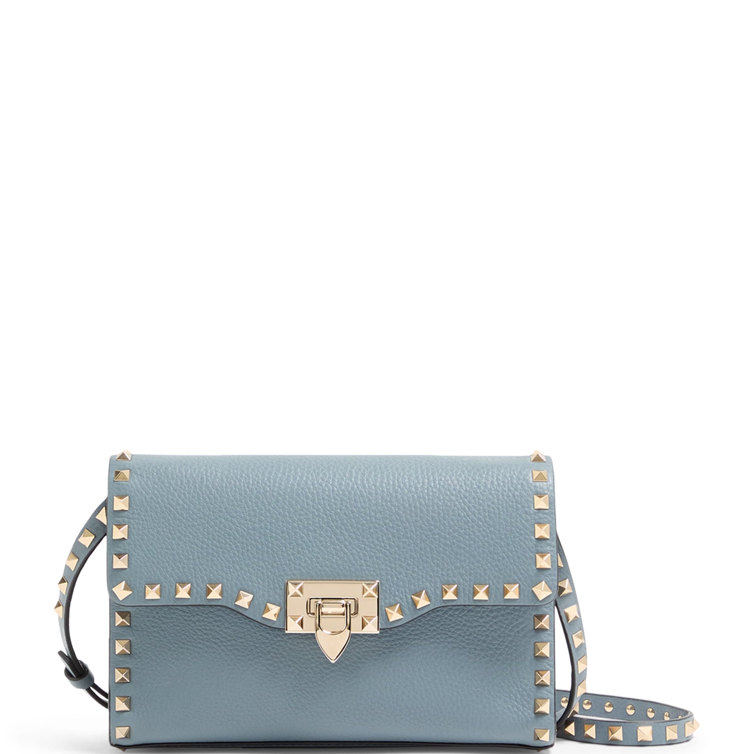 Small Leather Rockstud Shoulder Bag