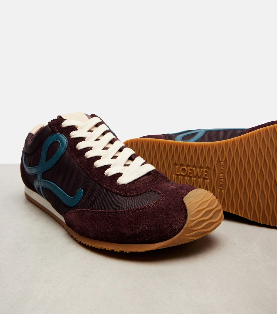 Loewe - Flow Runner 2.0 suede-trimmed sneakers