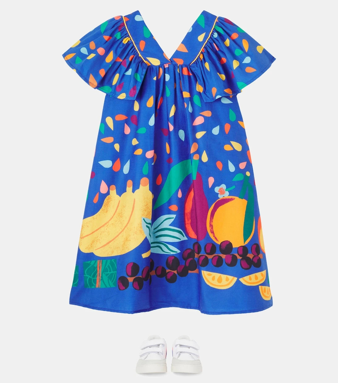 Fábula - Printed ruffled cotton dress