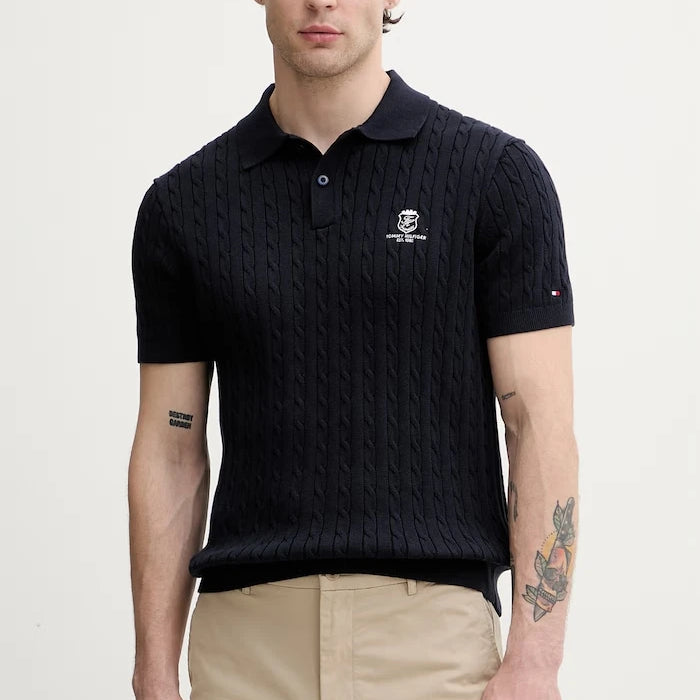 Tommy Hilfiger pamuklu erkek polo yaka tişört