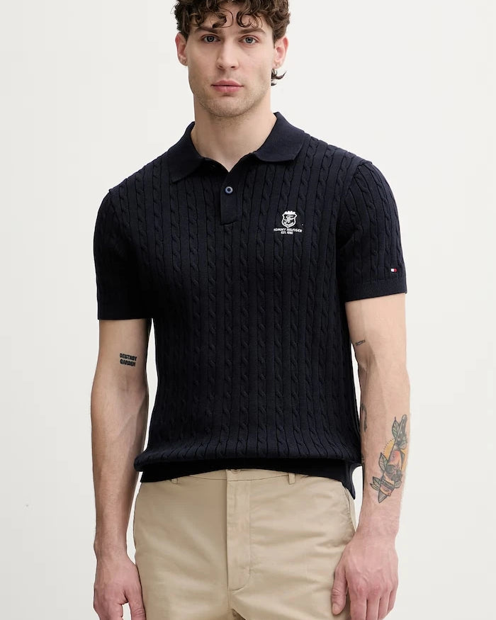 Tommy Hilfiger pamuklu erkek polo yaka tişört