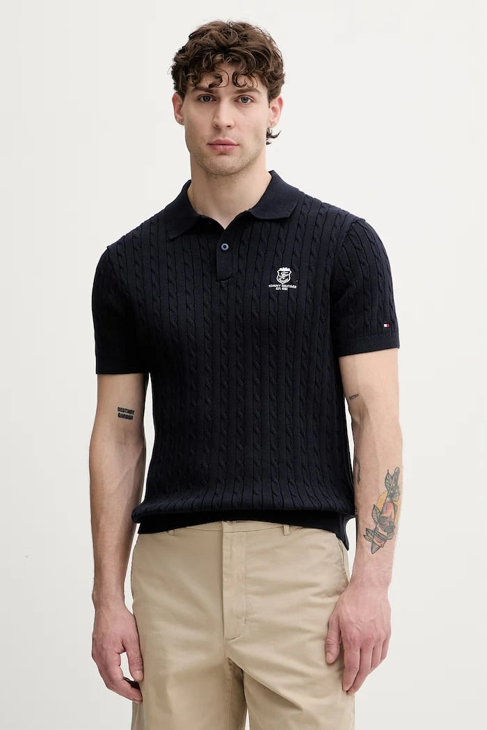 Tommy Hilfiger pamuklu erkek polo yaka tişört