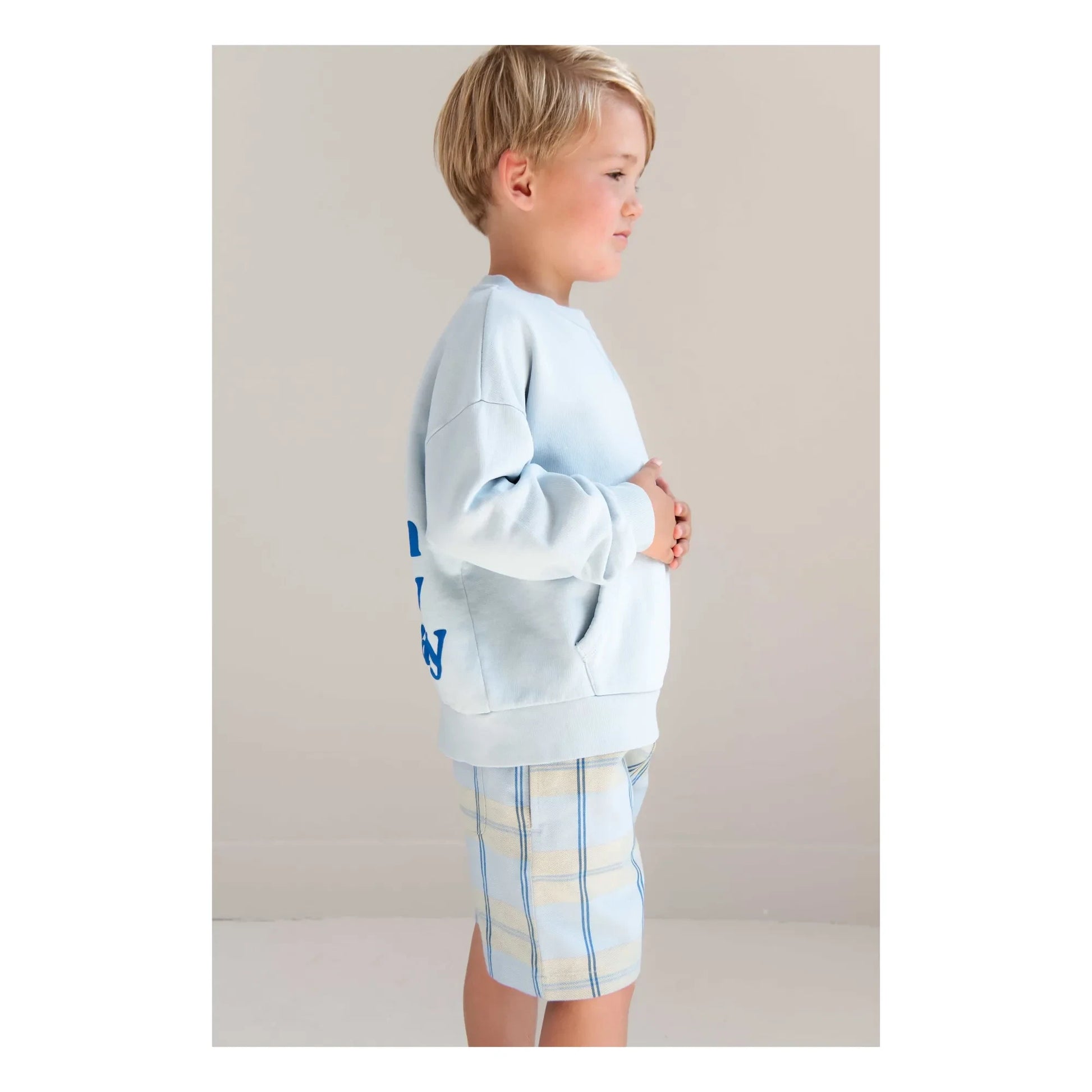 Jenest - Bo On My Way organic cotton sweatshirt | Light blue