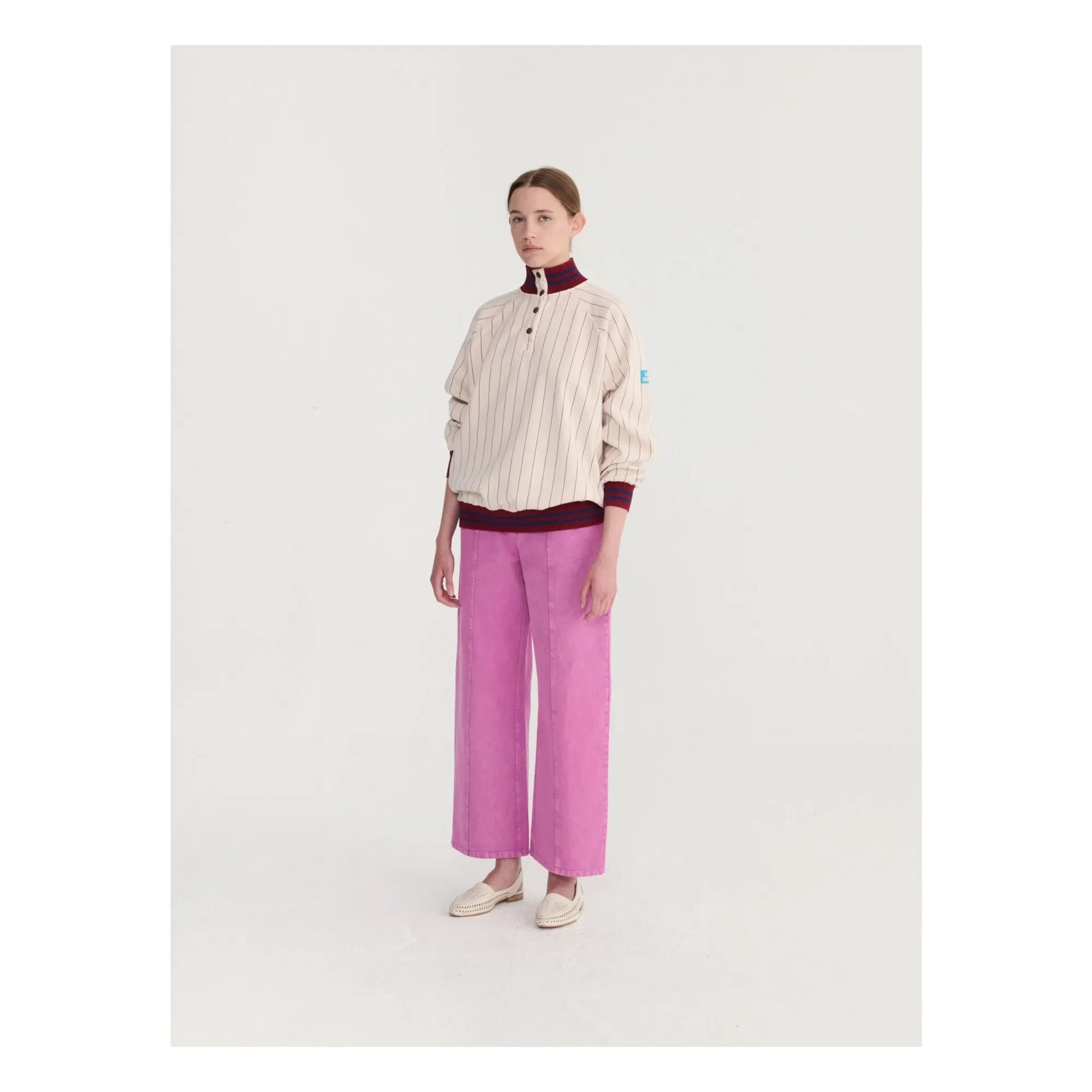 Bobo Choses - Boot Cut Organic Cotton Pants | Purple