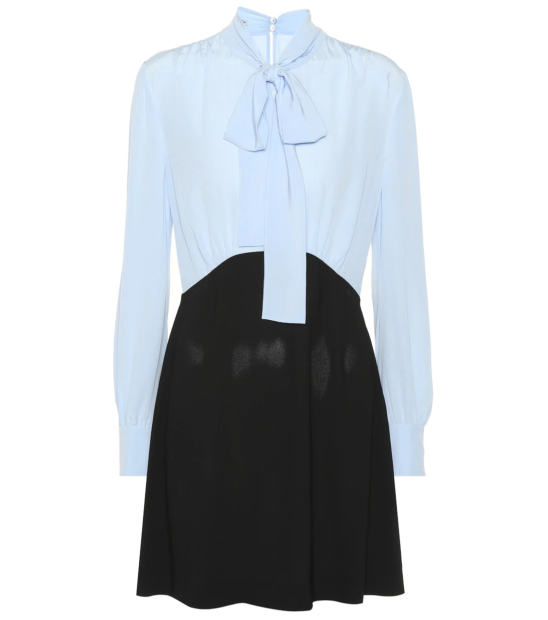 Miu Miu - Color-blocked crêpe minidress