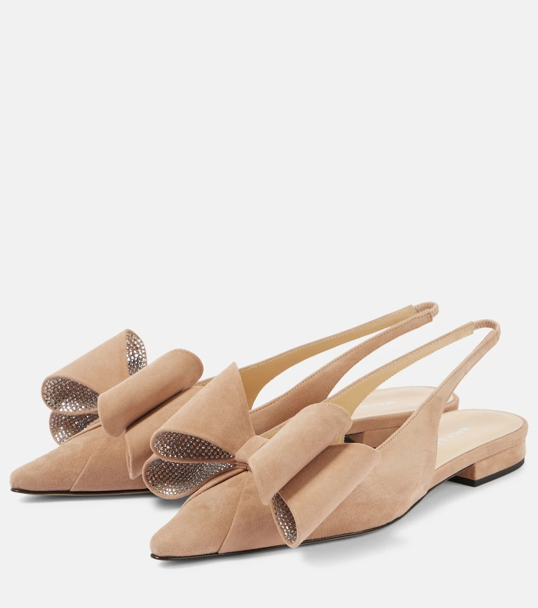Mach & Mach - Le Cadeau suede slingback flats