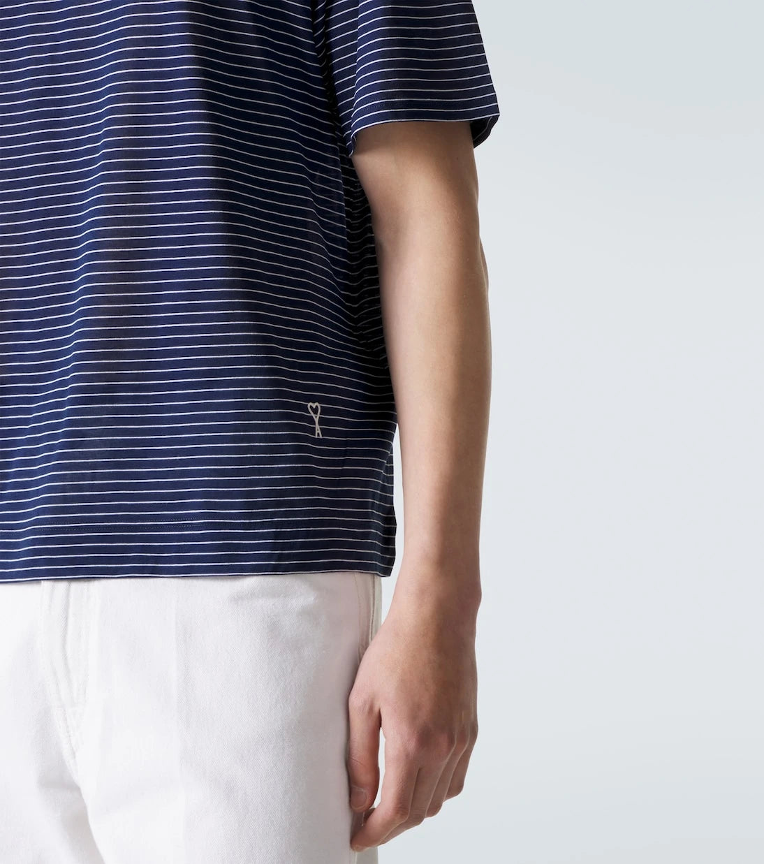 Ami Paris - Striped cotton jersey T-shirt