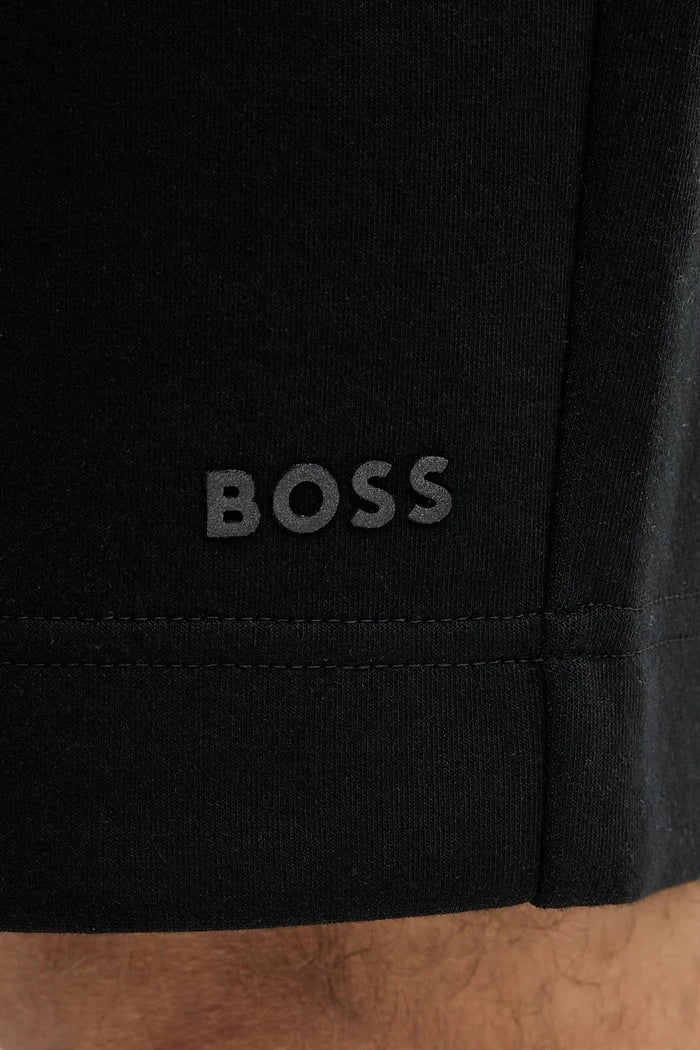 BOSS Green erkek pamuklu eşofman tarzı kısa şort