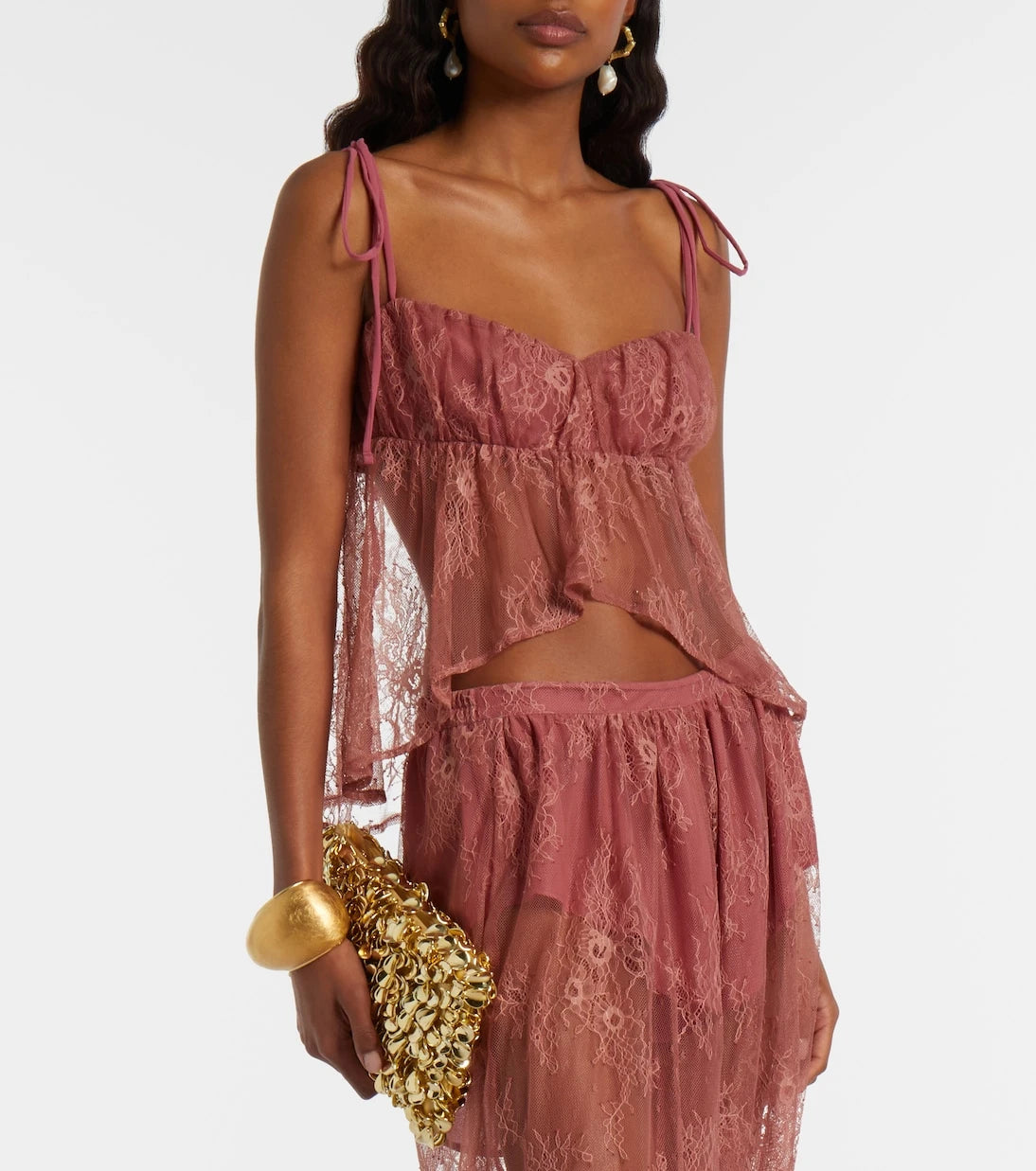 Bananhot - Kendall lace crop top