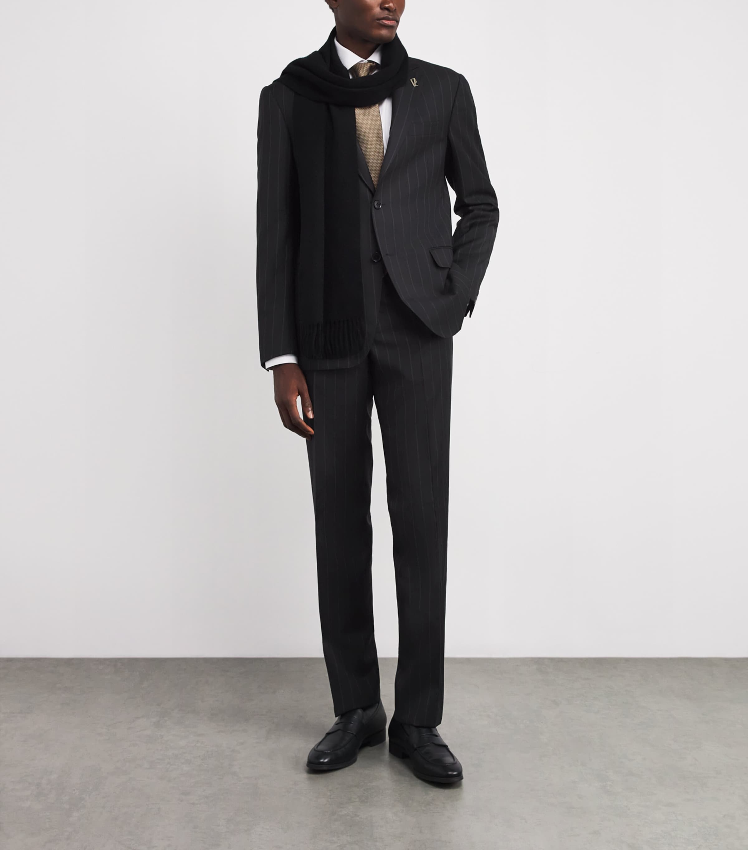 Virgin Wool Pinstripe 2-Piece Suit