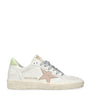White Leather Ballstar Sneakers