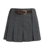 Sandro Paris Black Belted Pleated Shorts