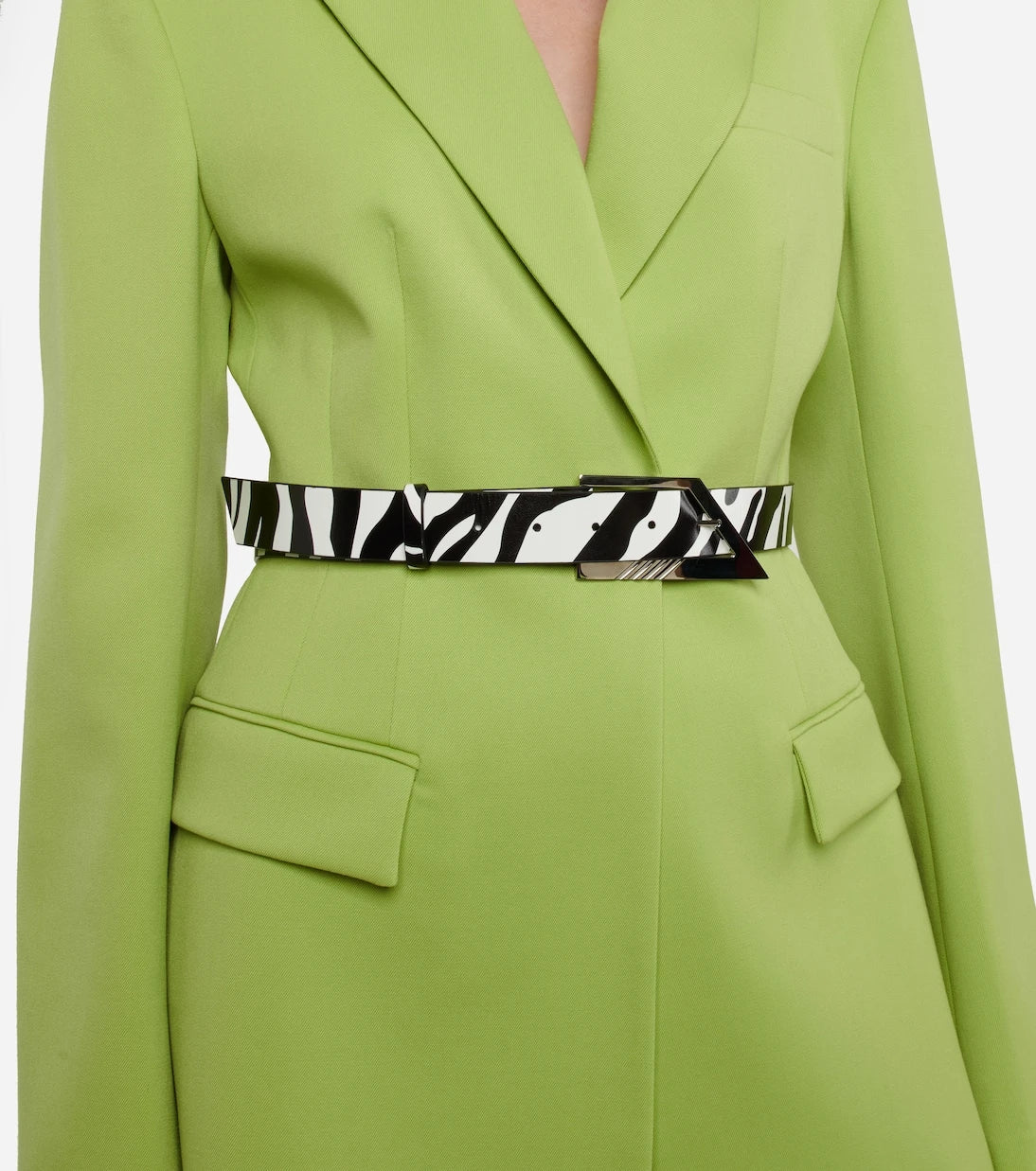 The Attico - Printed leather belt