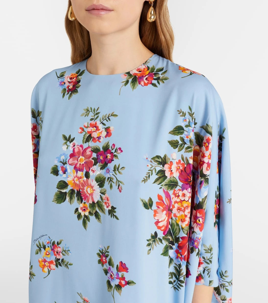 Dolce&Gabbana - Floral silk-blend kaftan