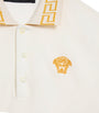 Versace Kids Cotton Logo-Embroidered Polo Shirt (6-14 Years)