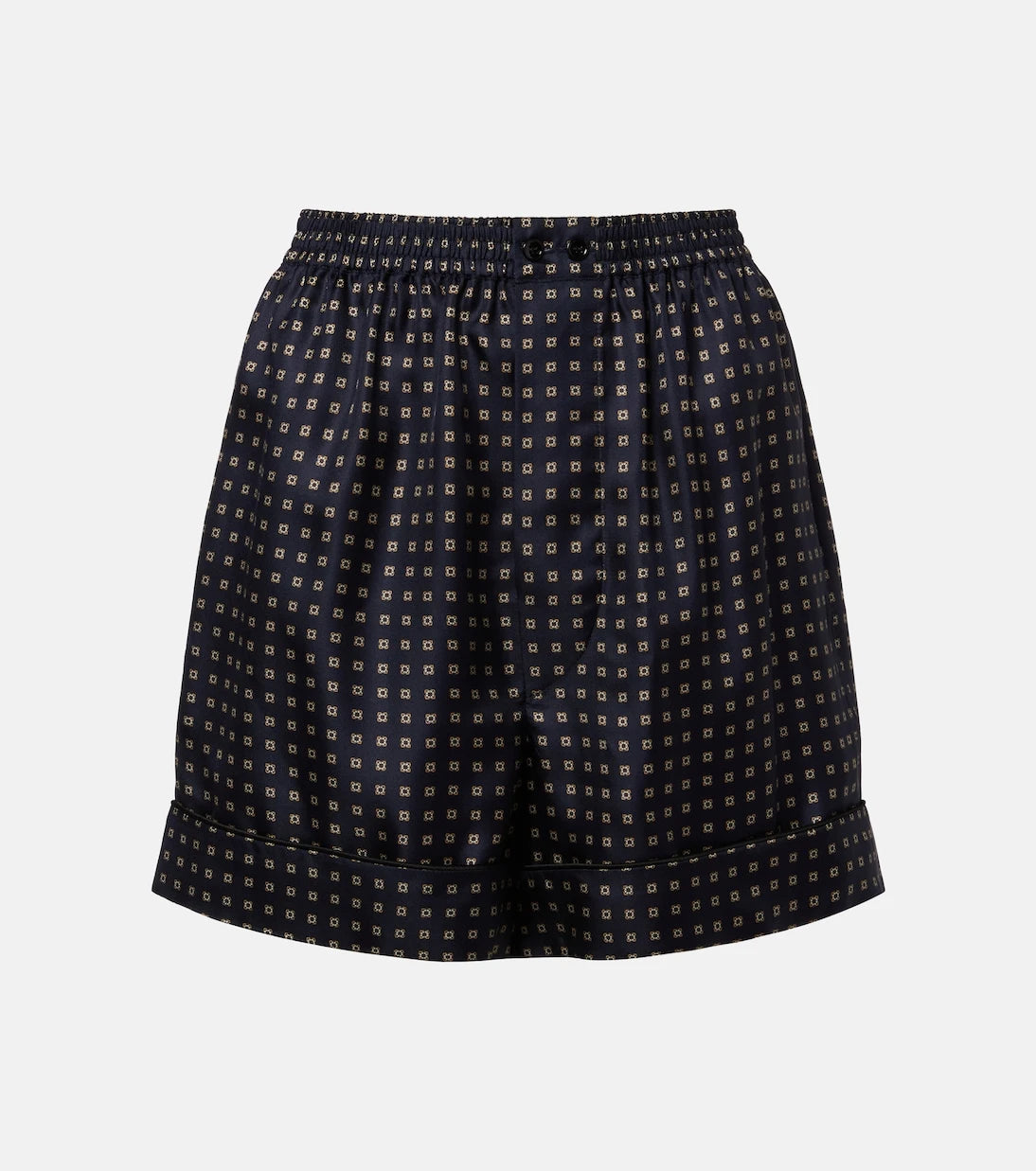 Saint Laurent - Printed silk shorts