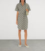 Burberry Beige Cotton Check Mini Shirt Dress