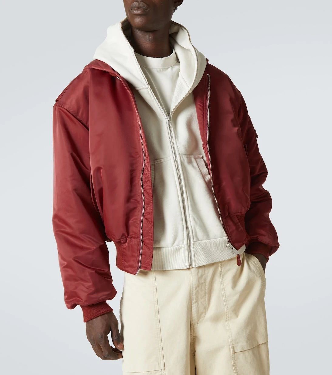 Entire Studios - Technical satin bomber jacket
