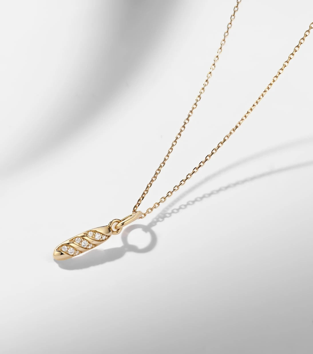 Stone and Strand - 14kt gold pendant necklace with diamonds