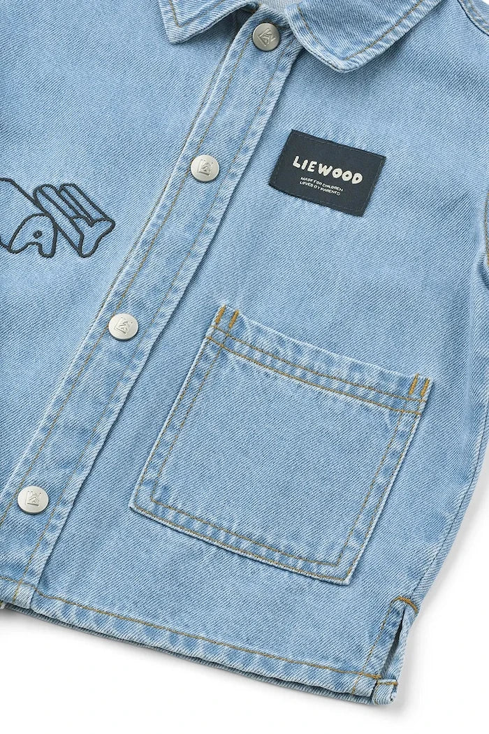 Liewood риза за деца от деним Greg Light Denim Shirt