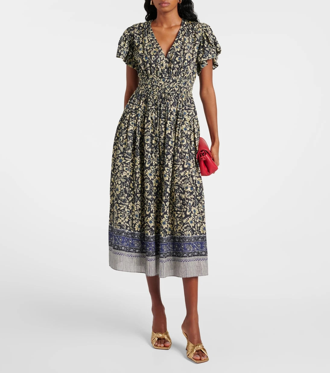 Ulla Johnson - Lyria floral cotton-blend midi dress