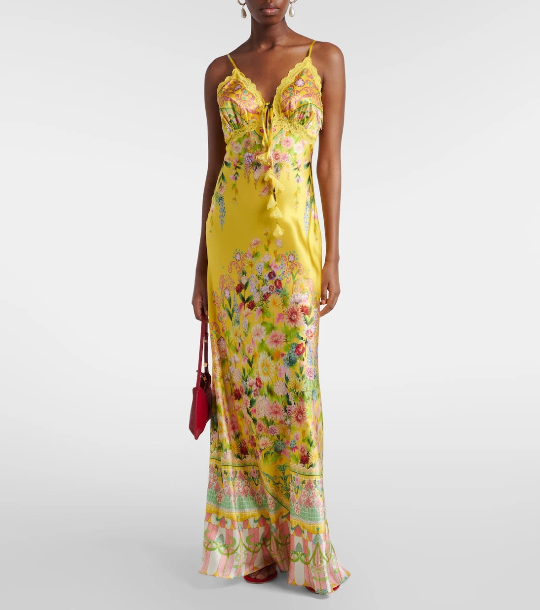 Camilla - Printed silk charmeuse maxi dress
