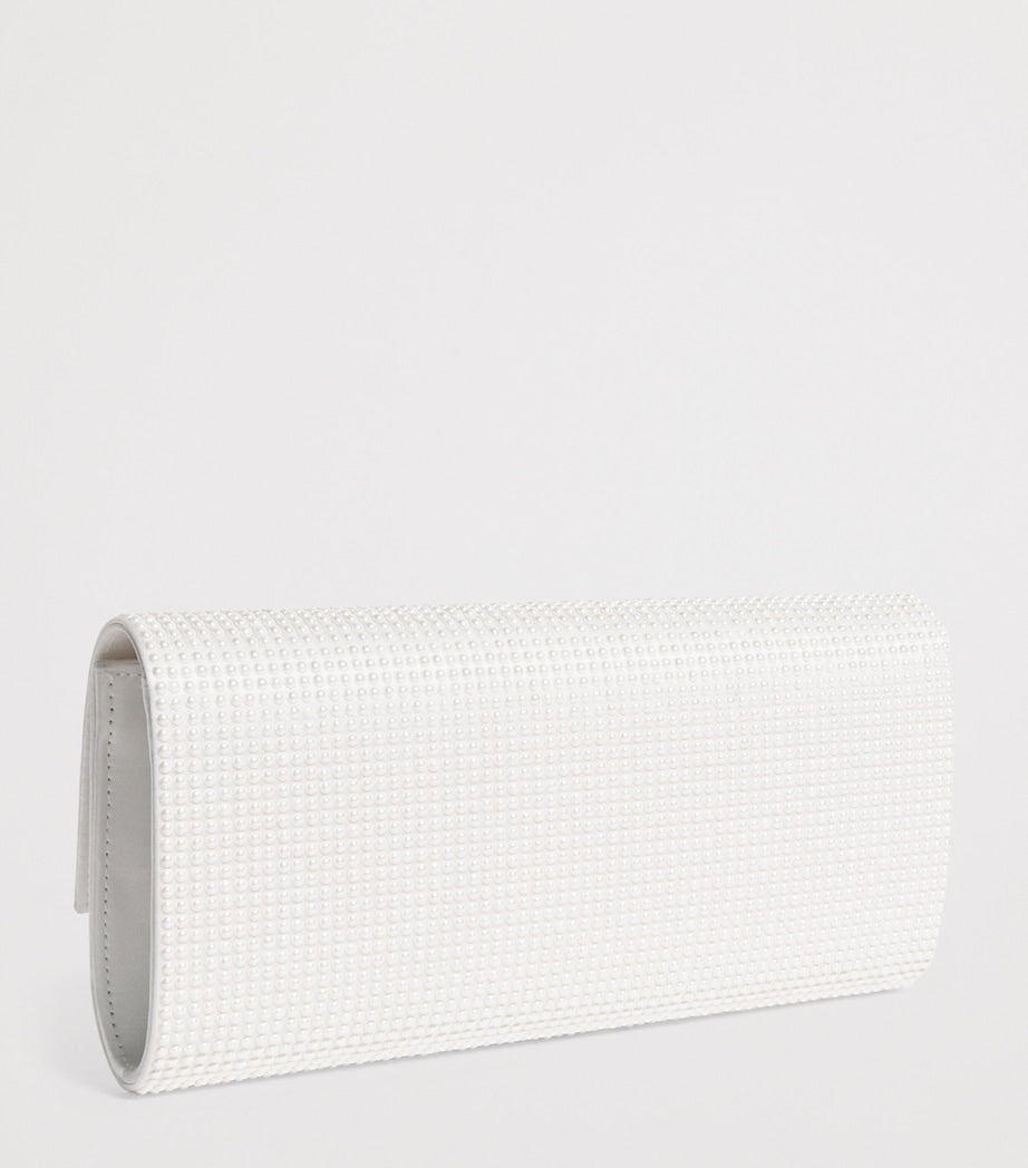 Satin Pearlised Perry Clutch Bag