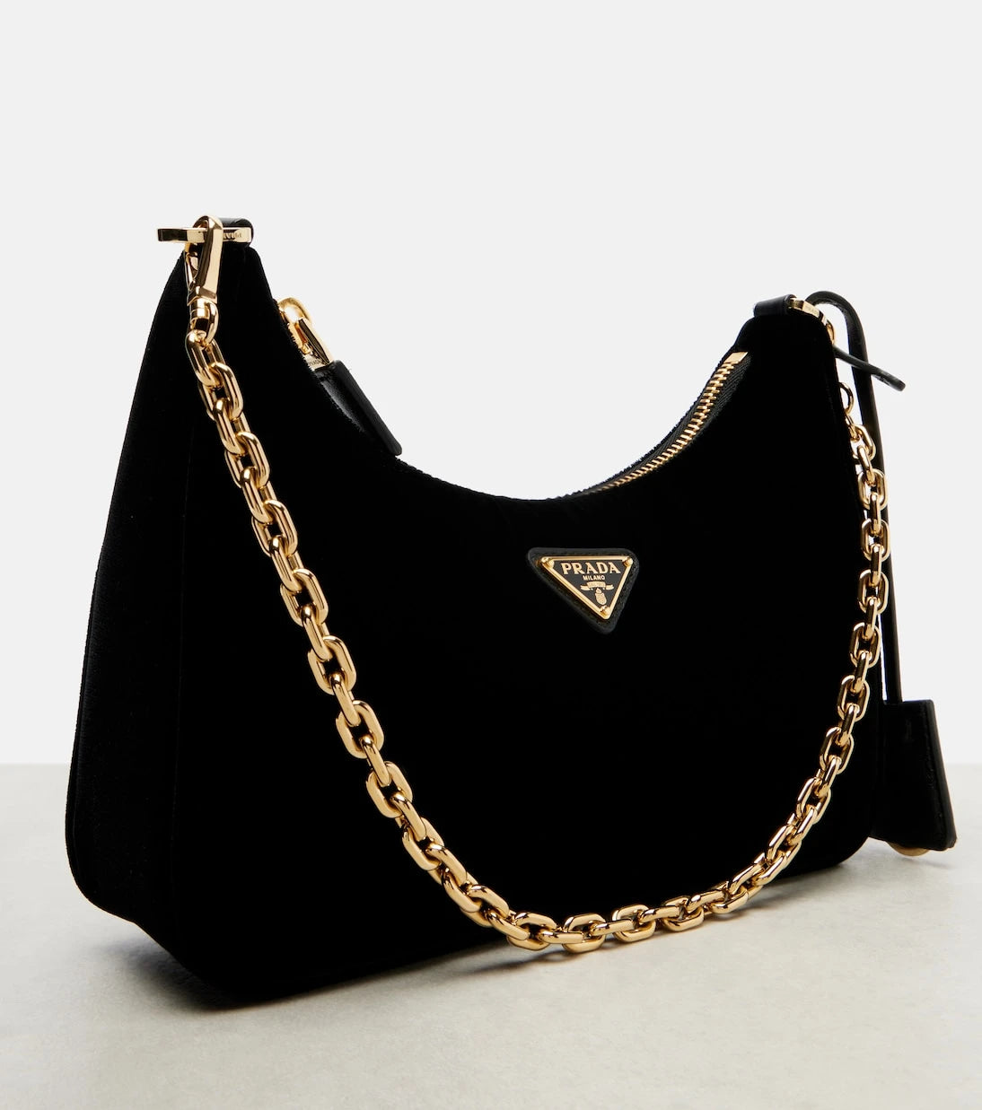 Prada - Prada Re-Edition Mini velvet shoulder bag
