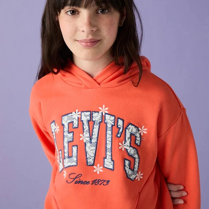 Levi's çocuk kapüşonlu pamuklu LOGO HOODIE