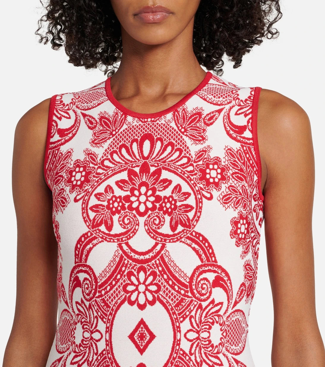 Etro - فستان ميدي جاكار