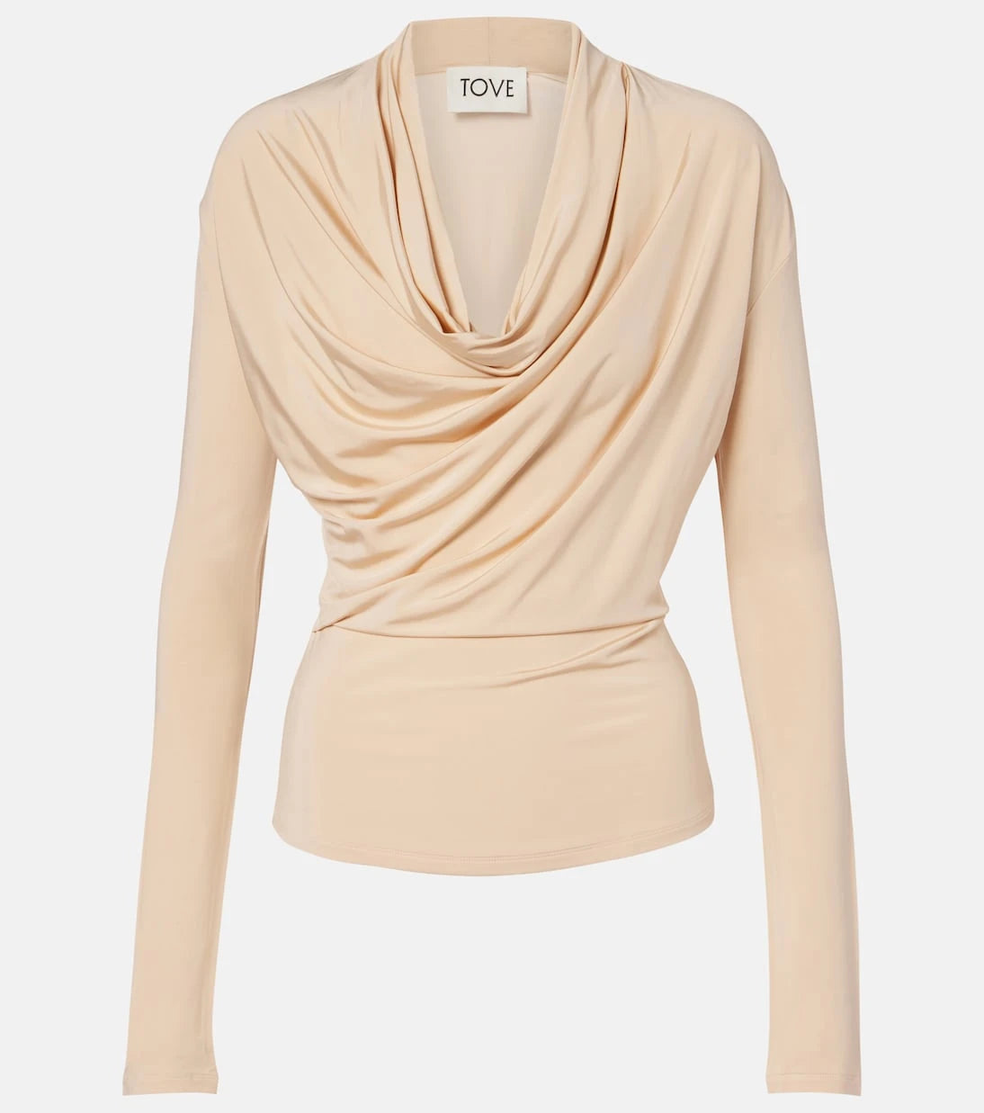 Tove - Fina draped jersey top