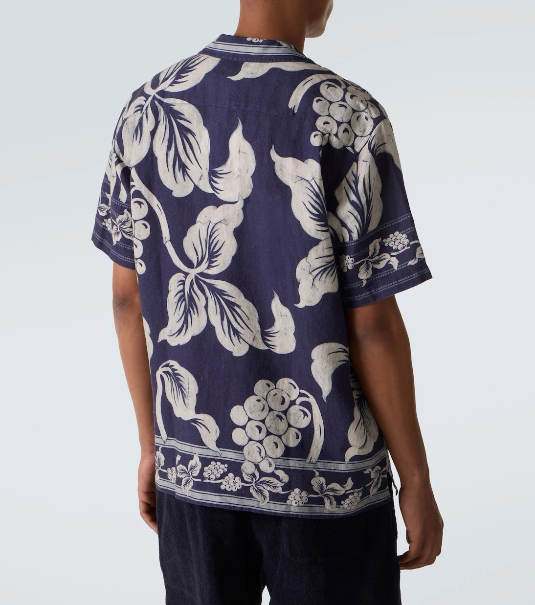 Orlebar Brown - Maitan floral linen bowling shirt