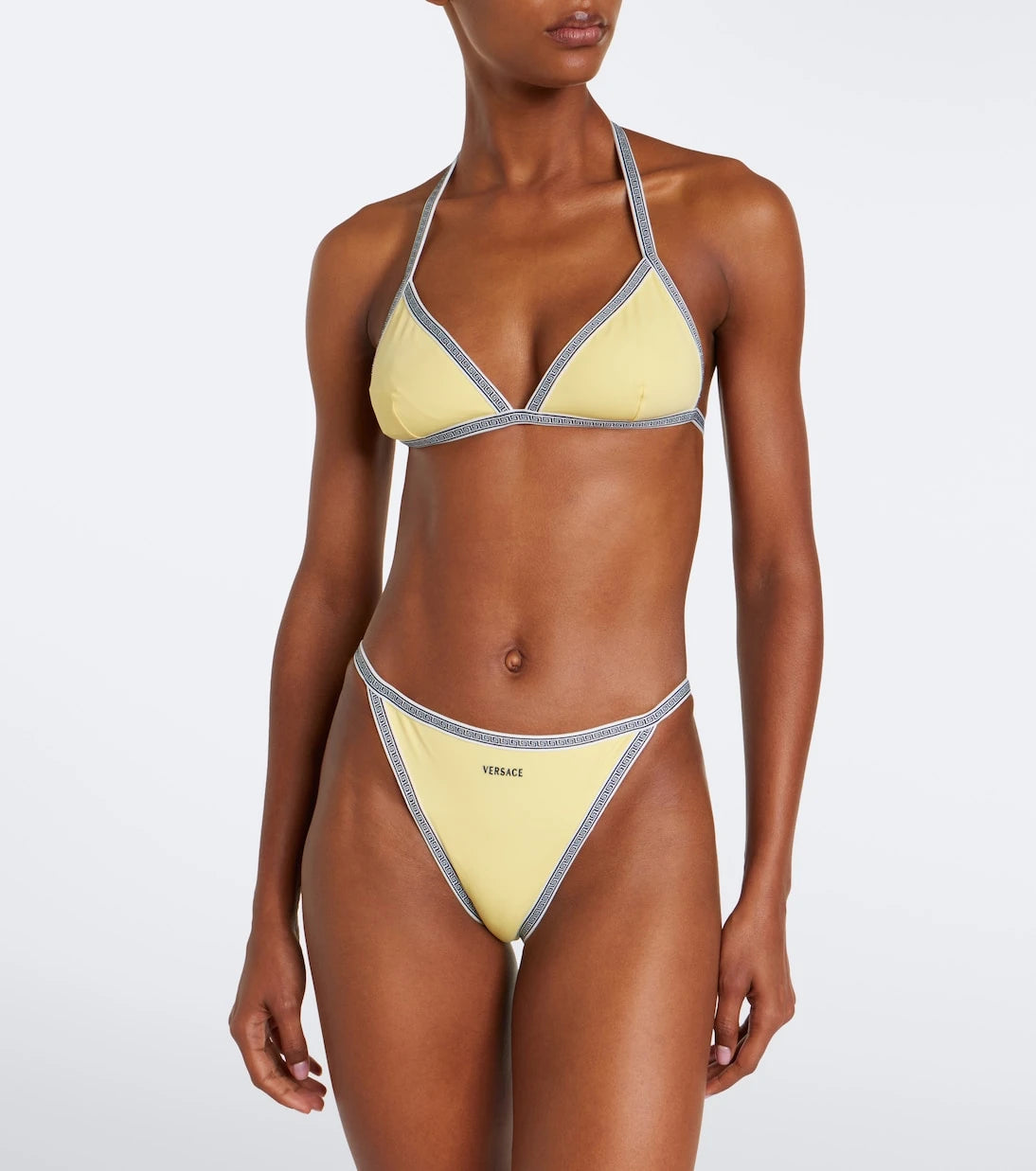 Versace - Greca embroidered bikini bottoms