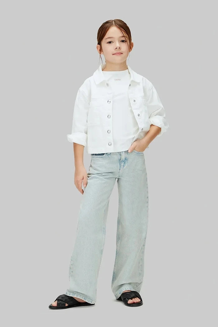 Calvin Klein Jeans çocuklar için wide leg jean