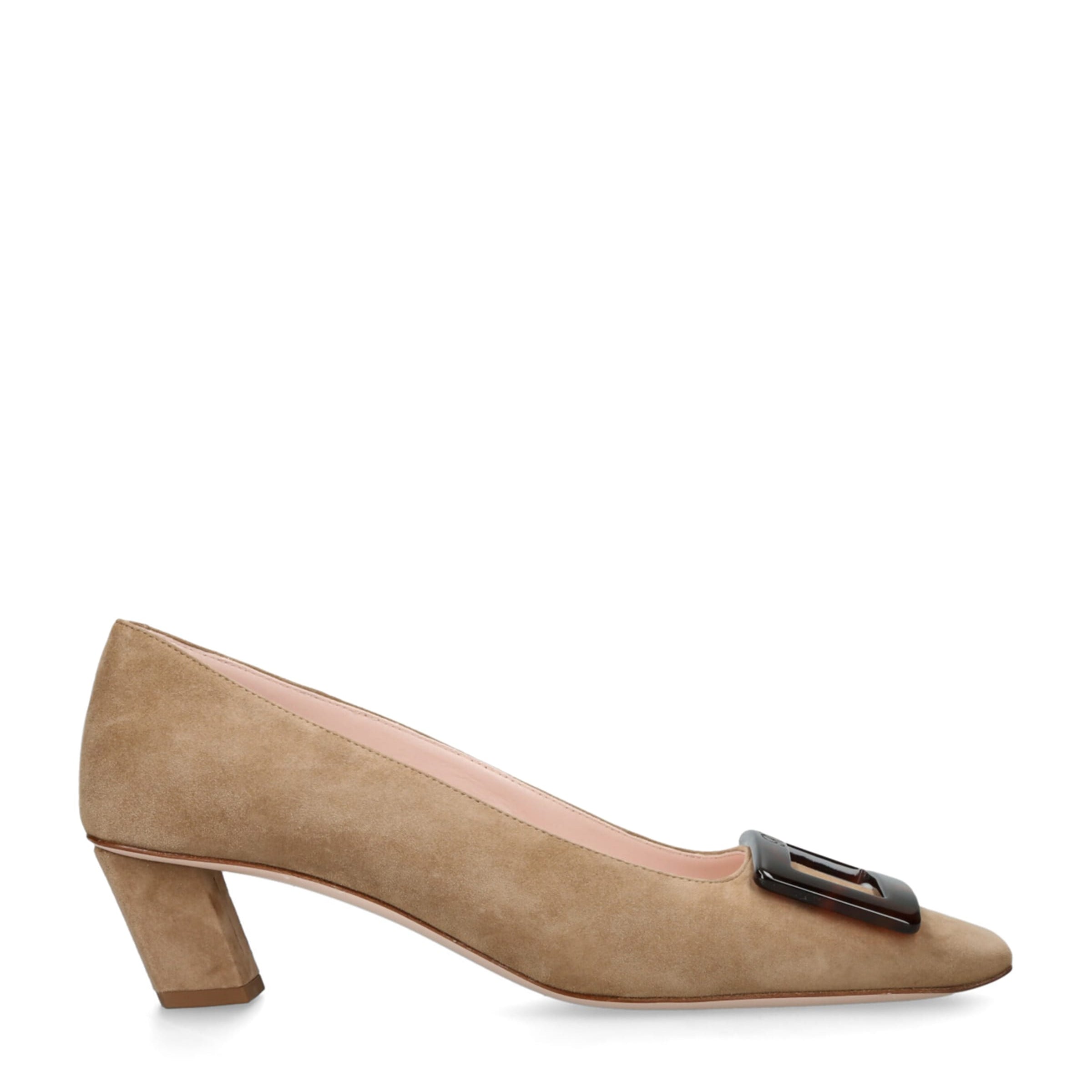 Roger Vivier Beige Suede Belle Vivier Pumps 45