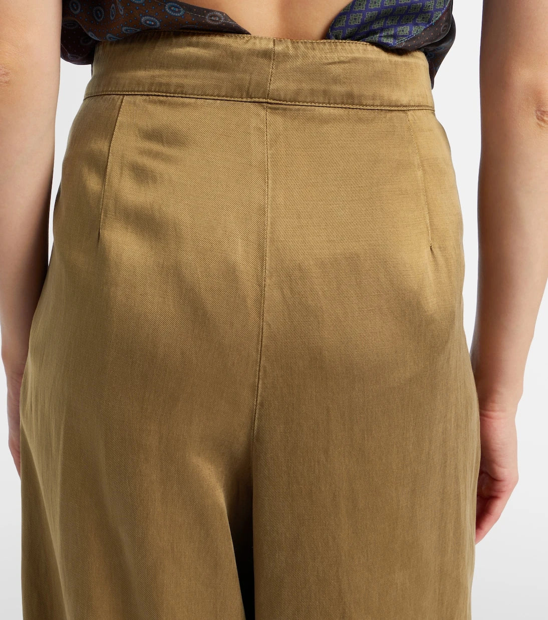 Dries Van Noten - Pleated high-rise wide-leg pants