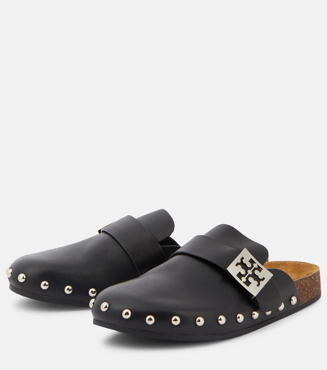 Tory Burch - Mellow studded leather slippers