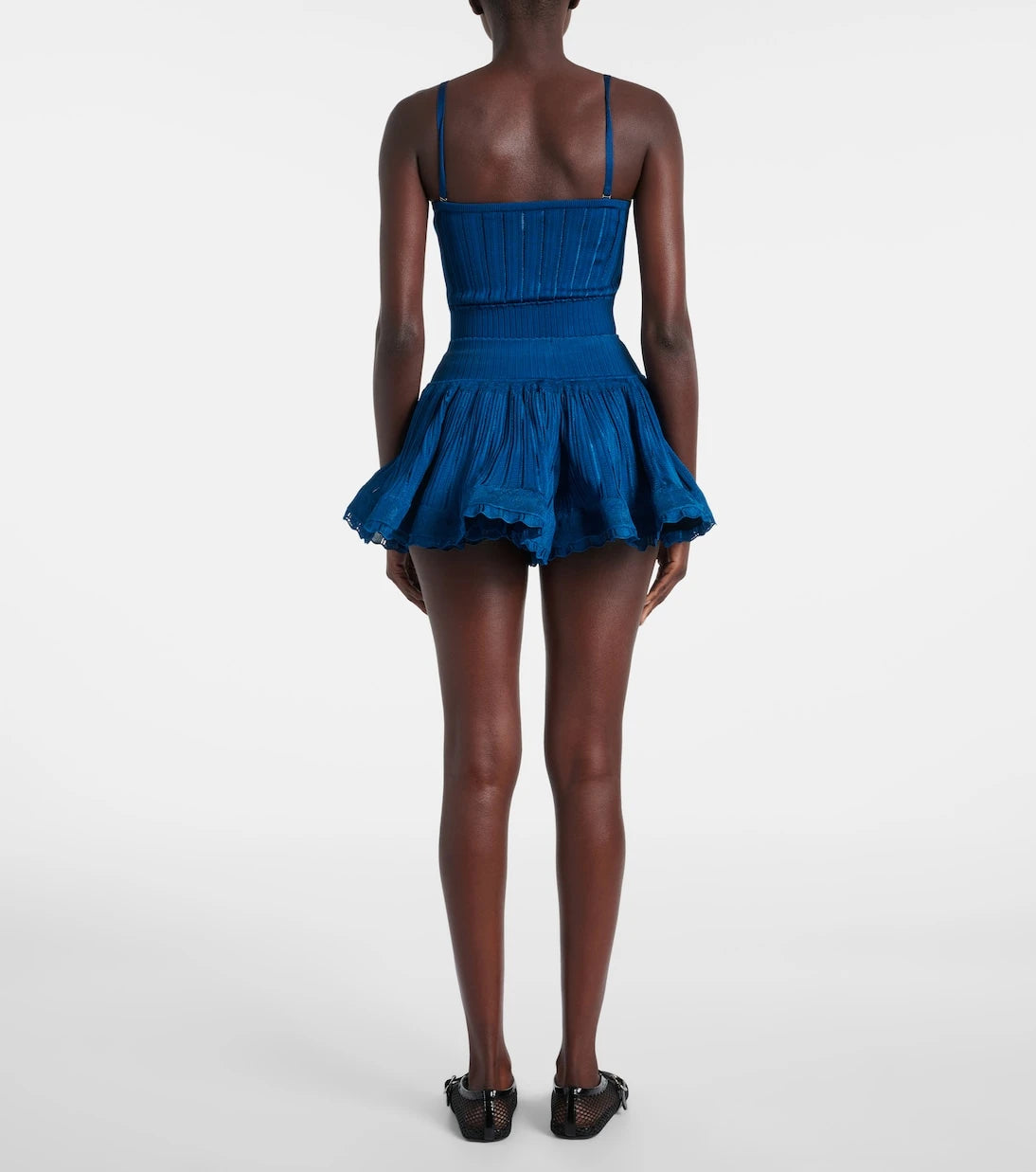 Alaïa - Ribbed-knit skort