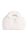 Ivory Mini Faux Fur Handbag
