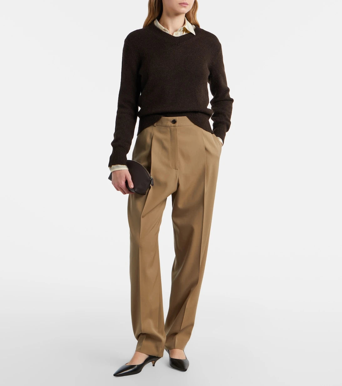 The Row - Melinda leather clutch