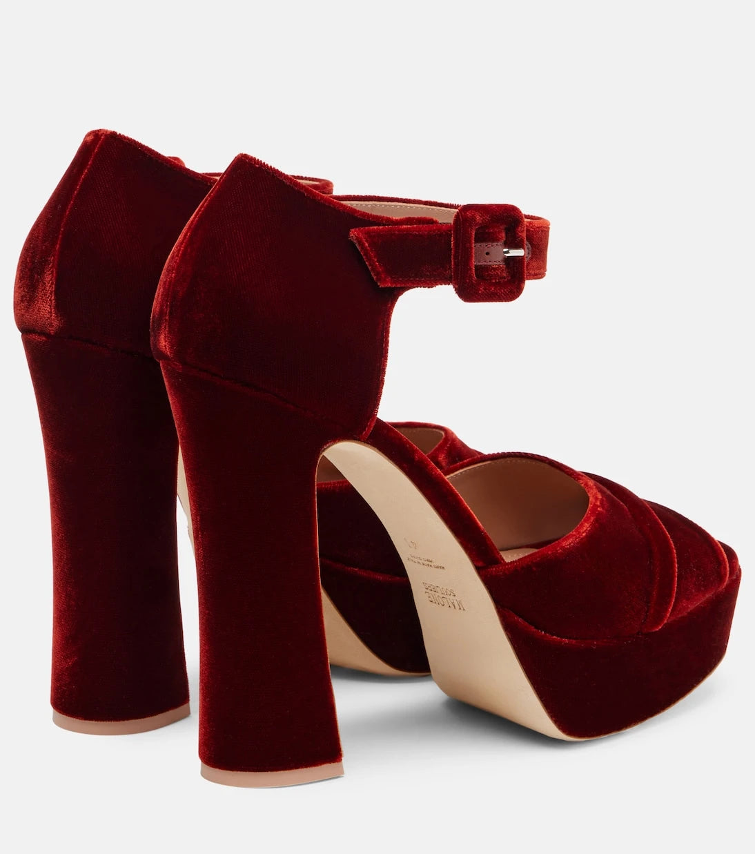 Malone Souliers - Yuri 125 velvet platform sandals