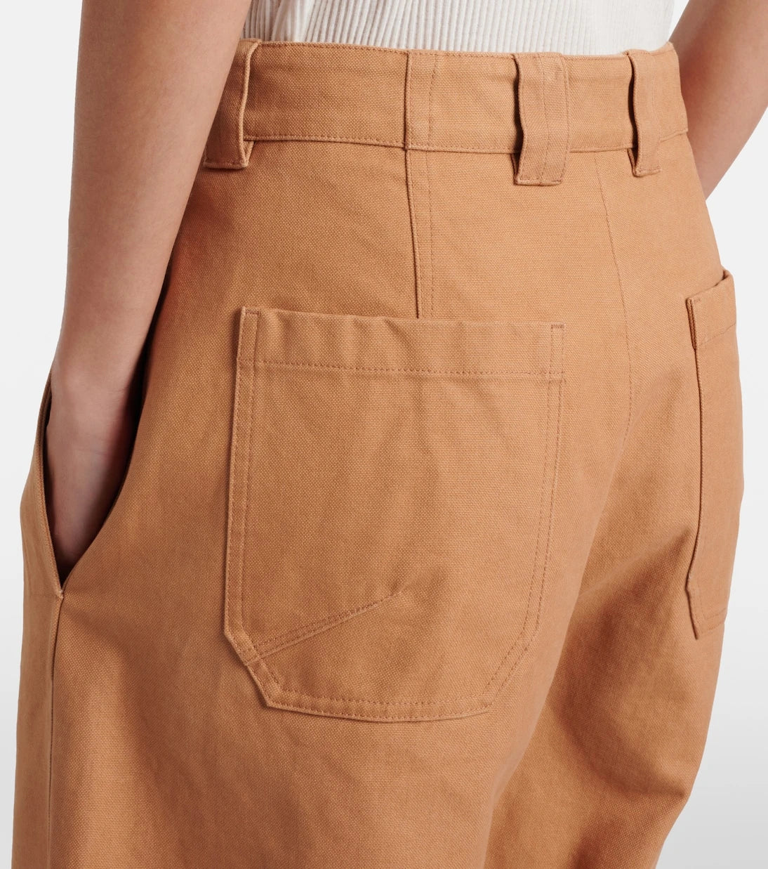 Chloé - Cropped barrel-leg pants