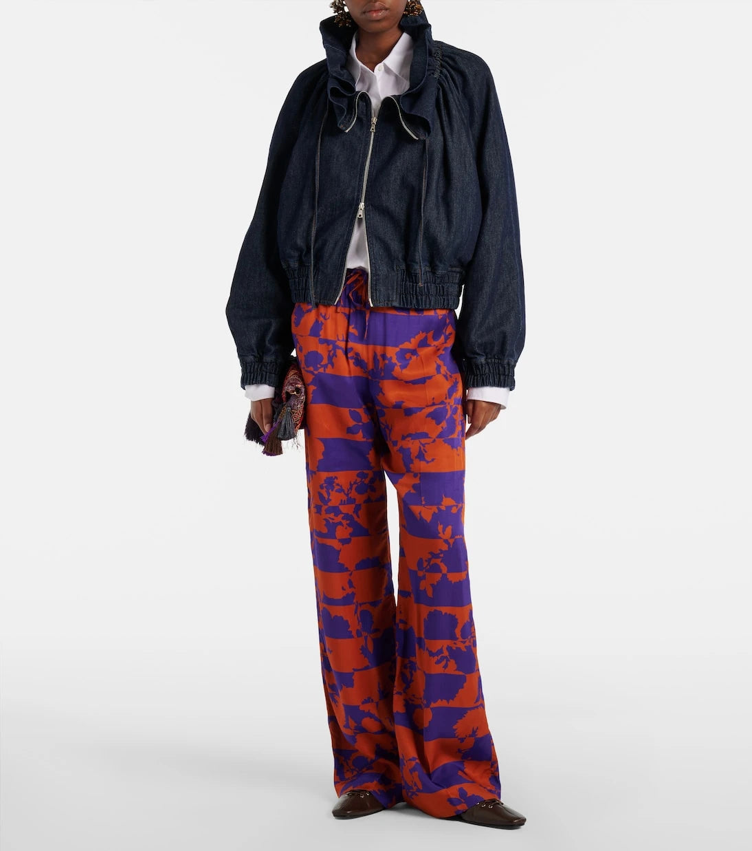 Dries Van Noten - Denim bomber jacket