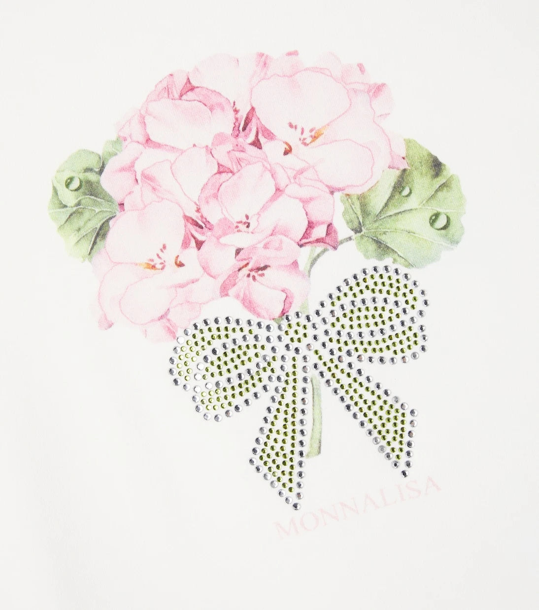 Monnalisa - Floral cotton-blend jersey T-shirt