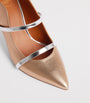 Malone Souliers Gold Metallic Leather Maureen Mules 70