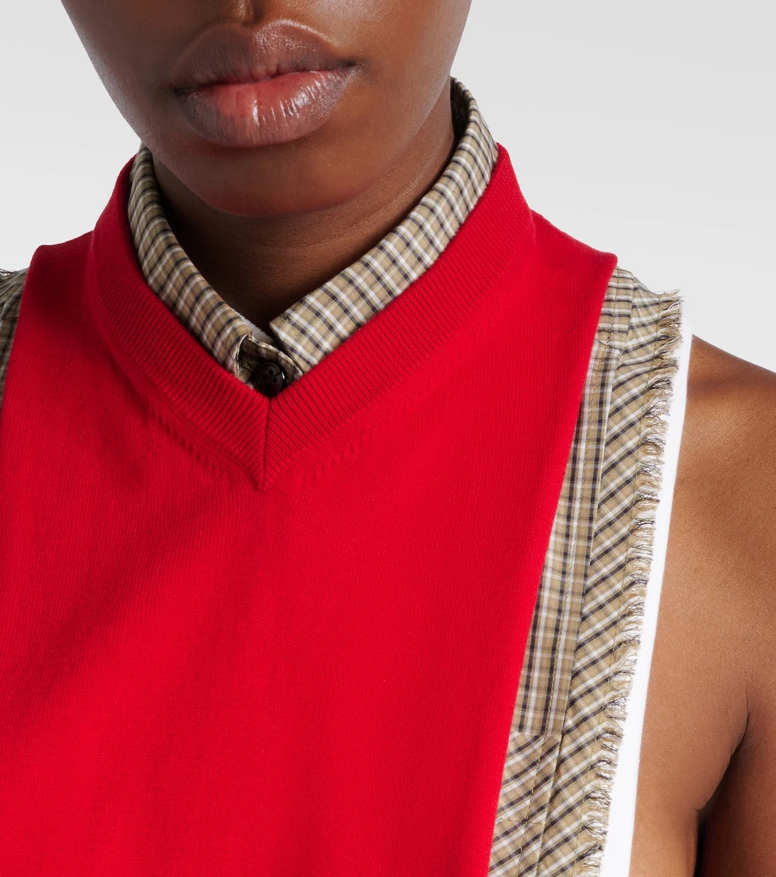 Versace - Knitted cotton top