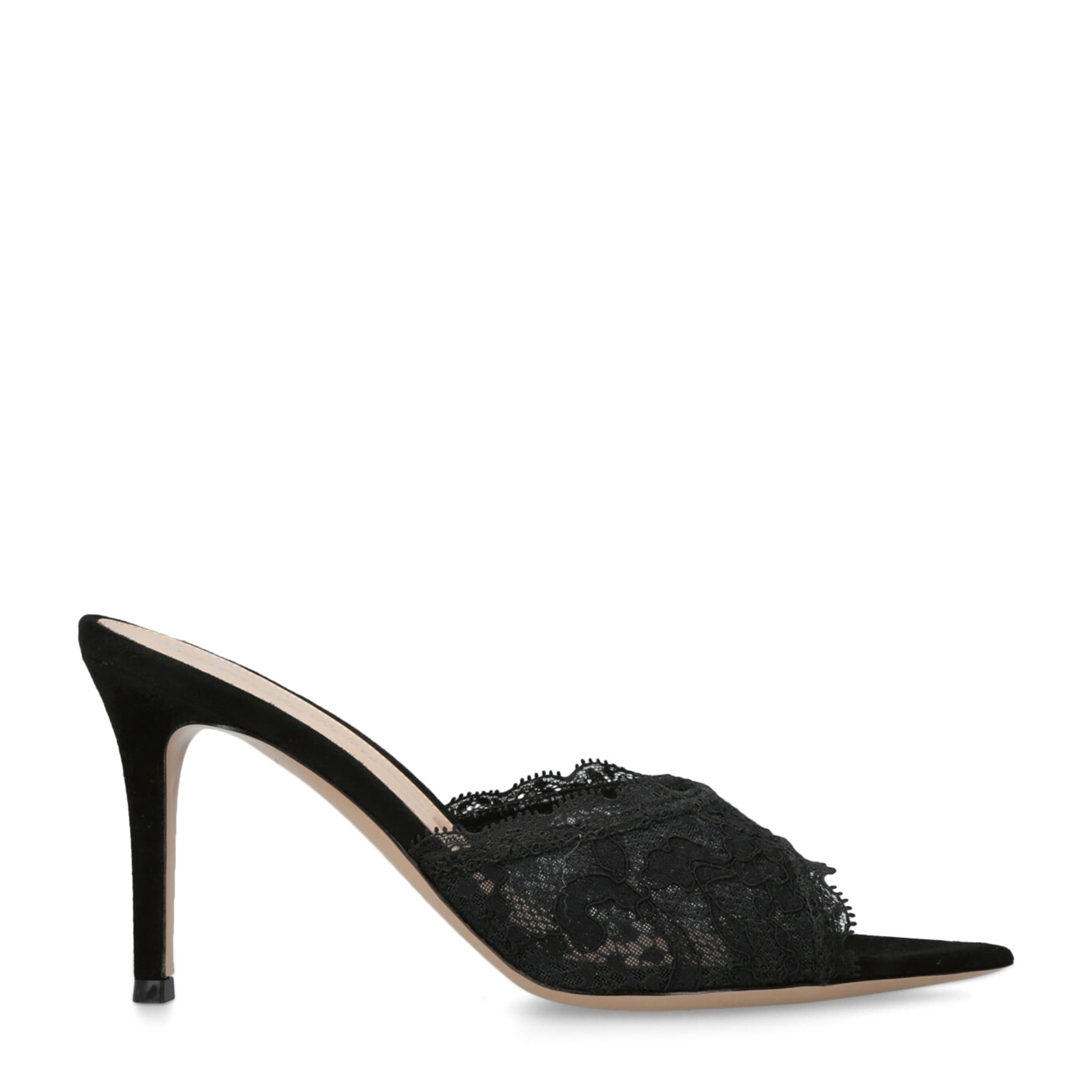 Lace Claudia Mules 85