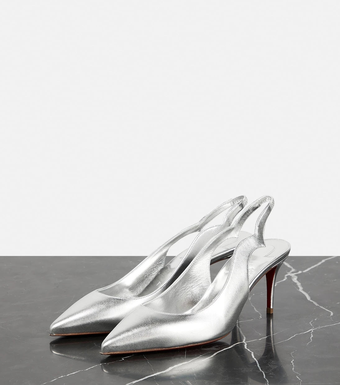 Christian Louboutin - Leather slingback pumps